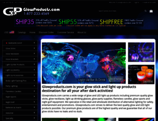 glowproducts.com screenshot