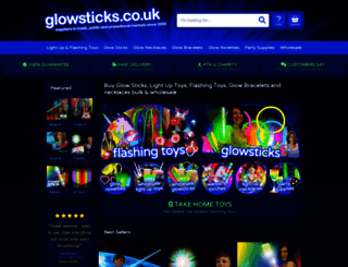 glowsticks.co.uk screenshot