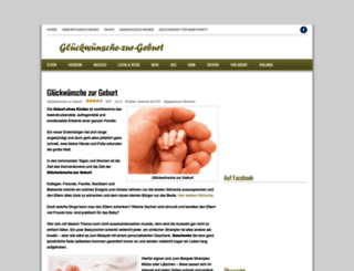 glueckwuensche-zur-geburt.net screenshot