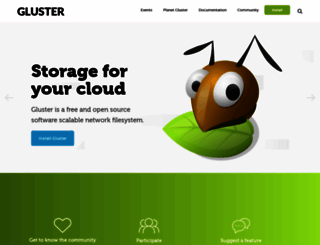 gluster.org screenshot