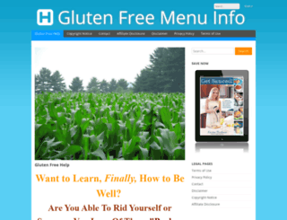 glutenfreemenu.info screenshot