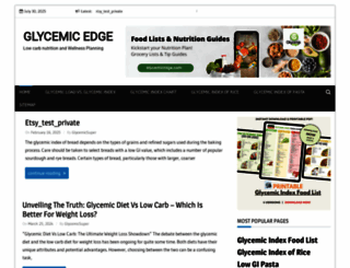 glycemicedge.com screenshot