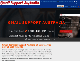 gmail.supportnumbersaustralia.com screenshot