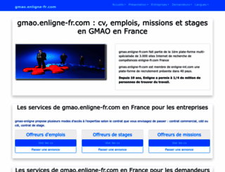 gmao.enligne-fr.com screenshot