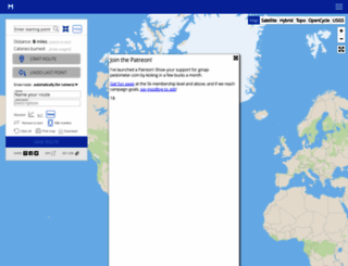 gmap-pedometer.com screenshot