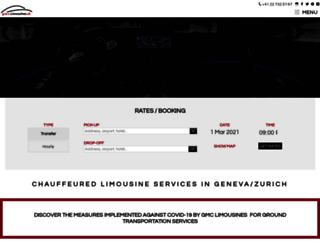 gmc-limousines.com screenshot