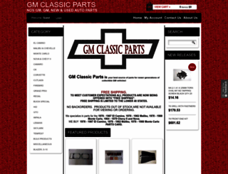 gmclassicparts.com screenshot