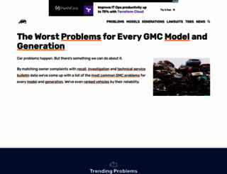 gmcproblems.com screenshot