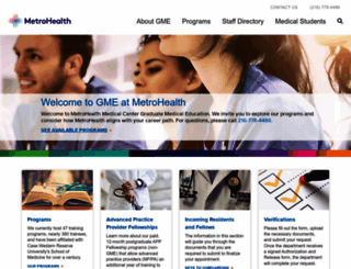 gme.metrohealth.org screenshot