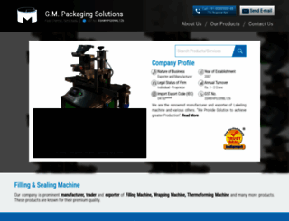 gmpackagingsolutions.in screenshot