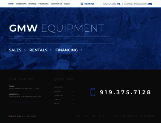 gmwequipment.com screenshot