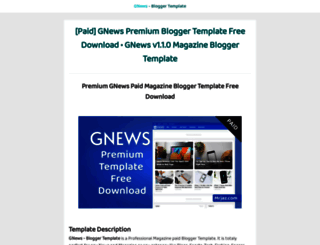 gnews-premium-template-free-download.blogspot.com screenshot