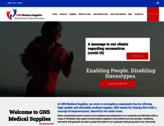 gnsmedicalsupplies.com screenshot