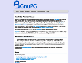 gnupg.org screenshot