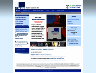 go-cold.com.au screenshot