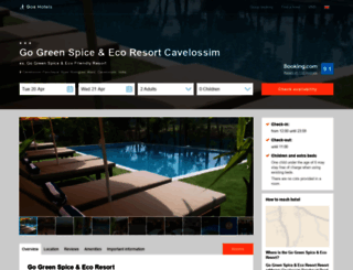 go-green-spice-eco-friendly-resort.goa-india-hotels-resorts.com screenshot