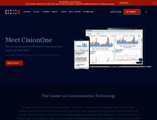 go.cision.com screenshot