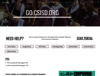 go.csisd.org screenshot