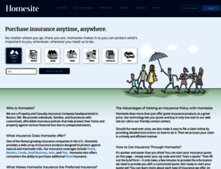 go.homesite.com screenshot