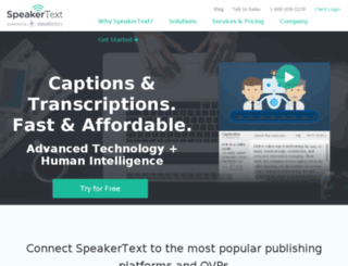 go.speakertext.com screenshot