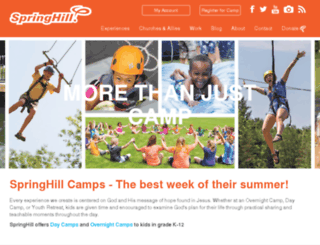 go.springhillcamps.com screenshot