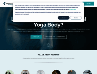 go.yogaallianceprofessionals.org screenshot