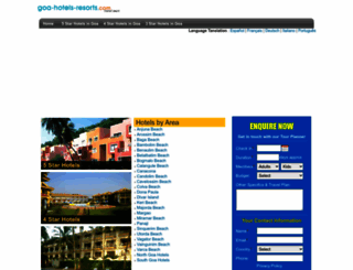 goa-hotels-resorts.com screenshot