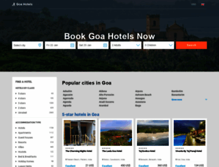 goa-india-hotels-resorts.com screenshot