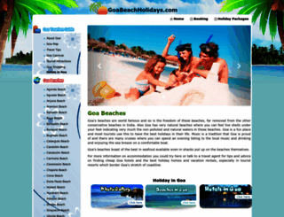 goabeachholidays.com screenshot