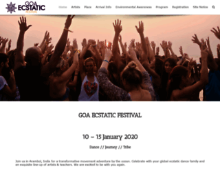 goaecstaticfestival.com screenshot