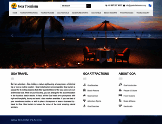 goaindiatourism.org screenshot