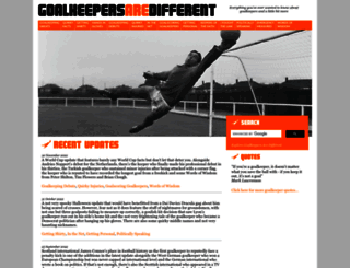 goalkeepersaredifferent.com screenshot