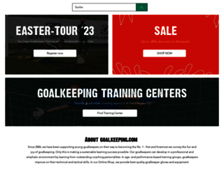 goalkeeping.com screenshot