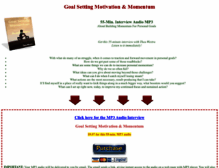 goalsettingmotivation.com screenshot