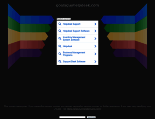 goalsguyhelpdesk.com screenshot