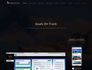 goalsontrack.com screenshot