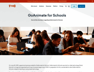 goanimate4schools.com screenshot