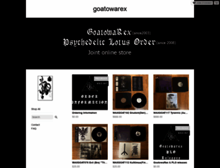 goatowarex.storenvy.com screenshot