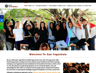 goayogashala.com screenshot