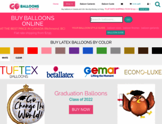 goballoons.ca screenshot