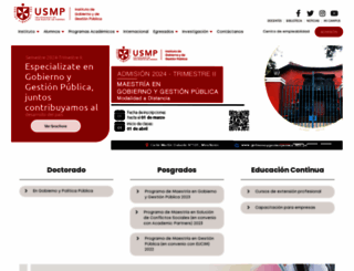 gobiernoygestionpublica.edu.pe screenshot