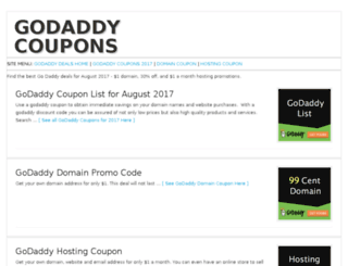 godaddy-coupons.longest.com screenshot