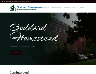 goddardhomestead.org screenshot