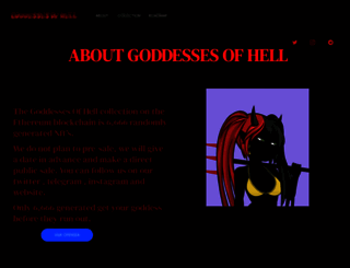 goddessesofhell.com screenshot