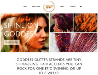 goddessglitterhair.com screenshot