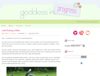 goddessinprogressblog.com screenshot
