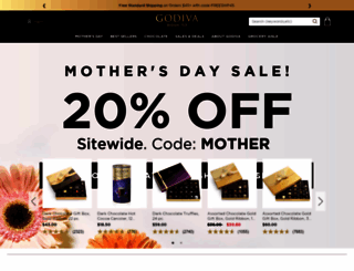 godiva.com screenshot