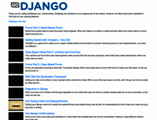 godjango.com screenshot