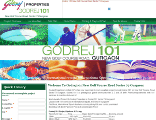 godrej-101-gurgaon.com screenshot