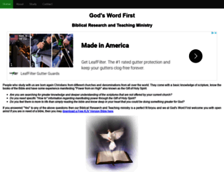 gods-word-first.org screenshot